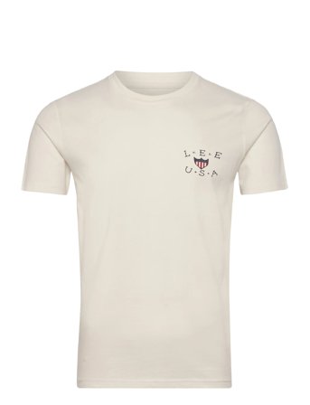 Essential Graphic Tee Cream Lee Jeans