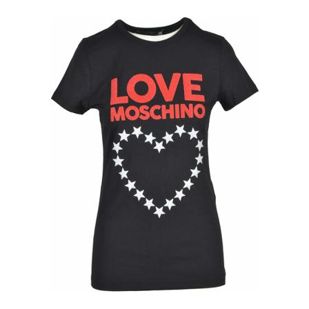 Love Moschino T-Shirt Sort, Dame