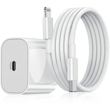 20W USB-C PD snabbladdare för iPhone + 2M kabel