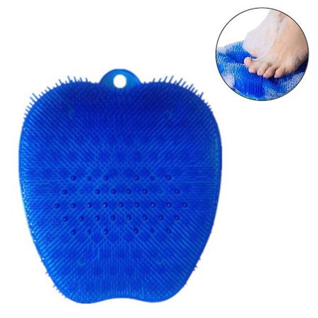 Larger Shower Foot Scrubber Mat With Non-slip Suction Cups- Cleans, Smooths, Exfoliates And Massages Your Feet Without Bending, Foot Circulation And S
