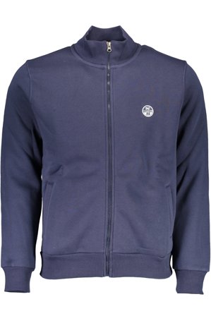 North Sails Felpa Con Zip Uomo Blu