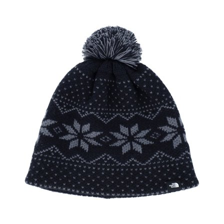 The North Face - Black pom Beanie - Cabin Ski Tuke Pom @ Hatstore