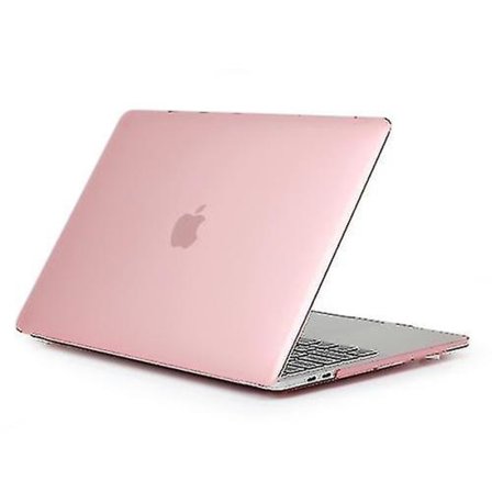 Laptop Crystal Style PC-skyddsfodral för Macbook Pro 15,4 tum A1990 (2018) (rosa)