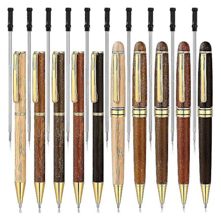 10 stk. Pen Kits Kompatible Trædrejnings Pen Drejesæt Pen Fremstillingssæt Pen Drejningsforsyninger Træfremstilling Bal-n