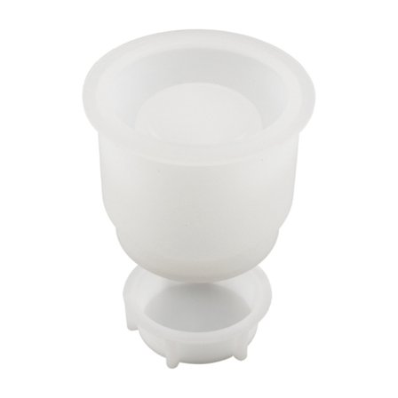 Stor Potte Silikoneform Harpiks Krukkeforme med Låg Kompatibel med Små Cementkop Krukker Harpiksform DIY Håndlavede Håndværk Kompatibel med Harpiks,