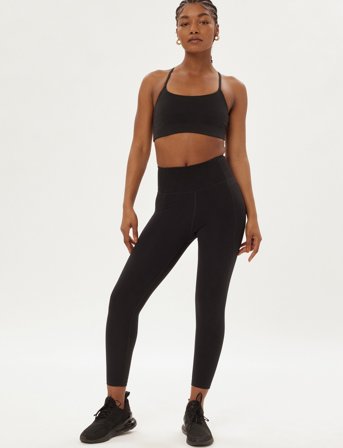 Girlfriend Collective Float High-Rise Legging, Long - Black - M