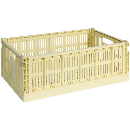 HAY Colour Crate Large Opbevaringskasse, lysegul | KitchenOne