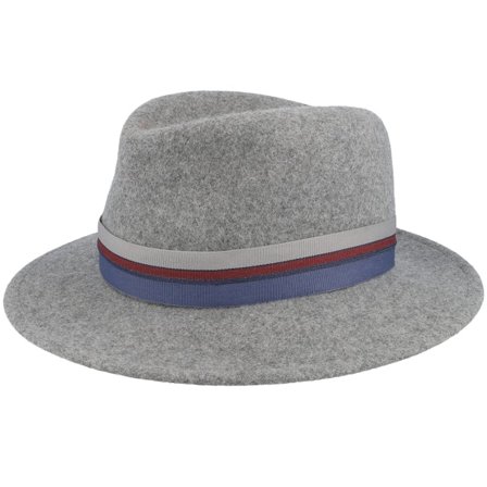 Mayser - Grey - fedora - Hat - Nane Wolle Plus Stone Fedora - Hatstore