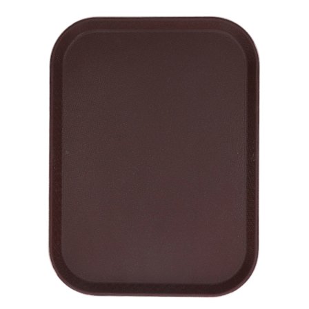 Rund serveringsbakke skridsikker gummi hærdet glasfiber varmebestandig bred anvendelse rund bakke til restaurant bar 40x30cm rektangulær