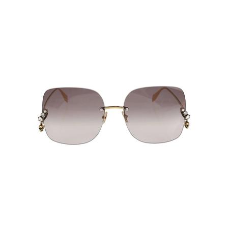 Alexander McQueen Solbriller Gul, Dame Solbriller, Størrelse: ONE Size