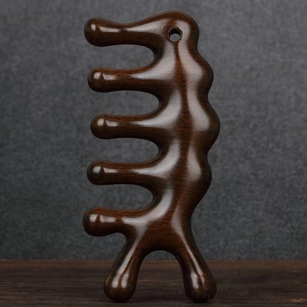 1st Sandelträ Massage Kam Huvud Meridian Scalp Axel Nacke