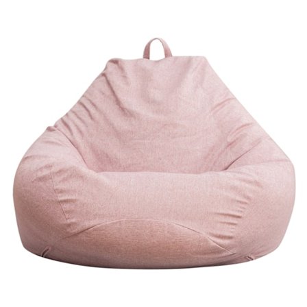 Stor Bean Bag Stoltrekk Sofa Farge Enkel Design Innendørs Lazy Lounger Trekk for Voksne og Barn uten Fyll