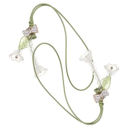 Telefonhandledsrem Blomformad Fäste för Telefonfodral Vit 13x0.2x0.2cm 2st