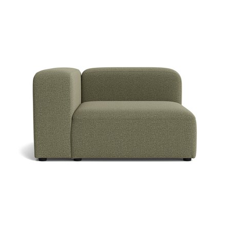 Milo chaiselong, venstrevendt - Nordic Grøn - 130x130x72 - Sofa, chaiselong
