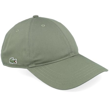 Lacoste - Grøn unconstructed Kasket - Casquette Khaki Dad Cap @ Hatstore
