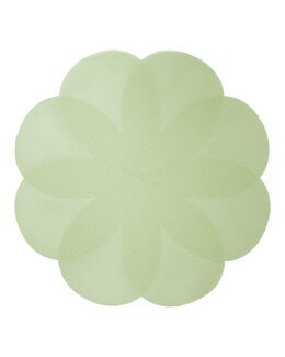 Dækkeserviet Bloom rund Grøn