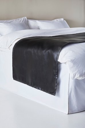 Jotex - Hotellsengeteppe 45 Cm Black mdf / metall - LEA - Kjøp Sengetepper hos Jotex