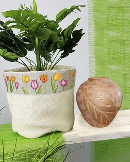 Kübel Jute mit Aidaborte