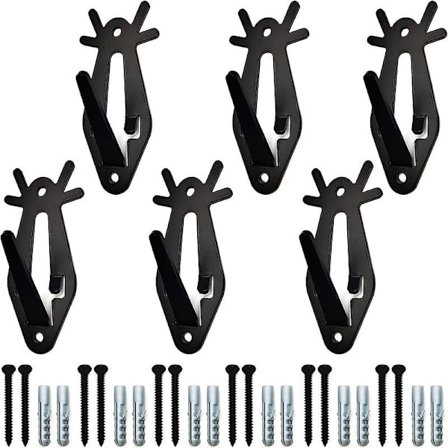 6 stk. Hjorteskalle Veggfeste Henger For Oppheng av Hjortehode, Gaffelantilope og Andre Mindre Skaller, Hjorteskallehengere Europea