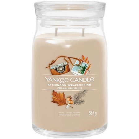 Yankee Candle Signature Large Jar Afternoon Scrapbooking 567g