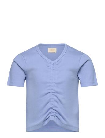 T-Shirt Ss Rib Creamie Blue