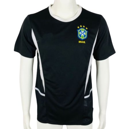 2002 Brasiliansk keeperdrakt tilpasset treningsuniform kortarmet trøye T-skjorte
