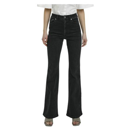 Gestuz - Flare Jeans - Grå - Dam - Storlek: W28, Dam, Storlek: W28