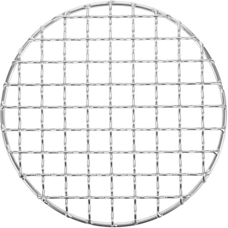 Rund Metal Grill til Grill - Kompatibel med Weber - Madlavningsnet til Kød, Fisk, Grøntsager - Dampkølingsrist (30cm)