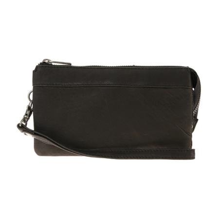Re:designed Clutch with long strap Sort, Dame, Størrelse: ONE Size
