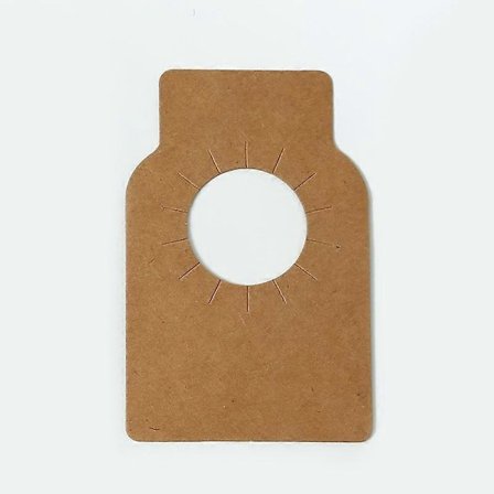 200 stk. kraftpapir hengende vinetiketter for vinkjeller, champagne, vinreol-etiketter