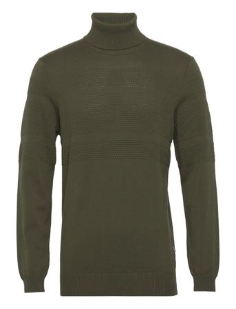 Pullover Knitwear Turtlenecks Khaki Green Blend