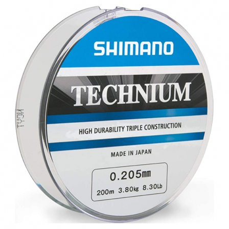 Shimano Technium 200m Grey - 0.205mm 3.8kg