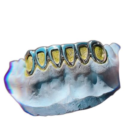 Guld och silver tandgrillz