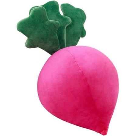 Mjukdjur kreativ rädisa Mjukdjurskudde soffa dekorativ dyna, väldigt söt och mjuk, 40 cm.