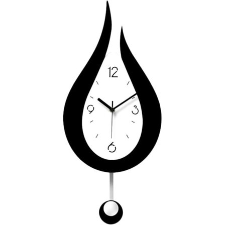 Tyst väggklocka vatten droppar sväng vägg klocka modern design nordisk vardagsrum väggklockor mode sovrum väggklocka när klockan