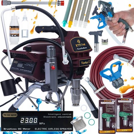 Fargspruta Zenthril Vortex E PowerXcellence – 3000W 20MPa | 3,5L/Min | Startpaket med Tillbehor