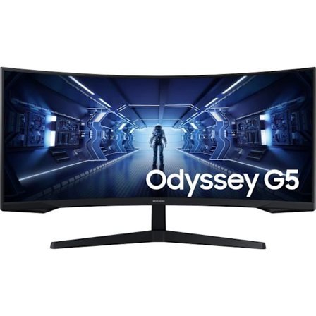 Curved Gaming PC -skärm - Samsung - Odyssey G5 - G55T C34G55TWP - 34 '' UWQHD - SAD - 1 ms - 165Hz - HDMI / DisplayPort / USB