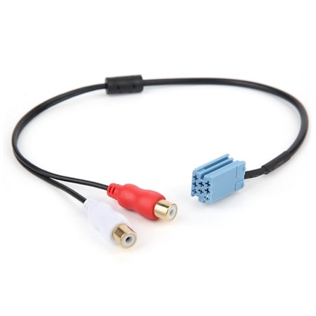 8-stifts mini ISO RCA-kabeladapter för BlaPunkt Compact Disc-växlare bilstereolinje