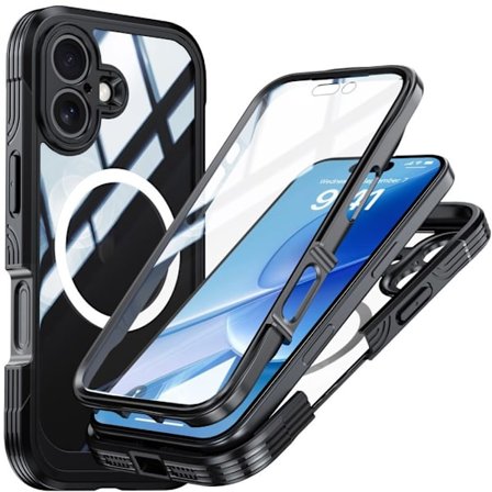 iPhone 17 Case + Screen Protector - Black