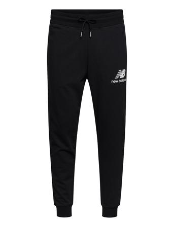Nb Essentials Stacked Logo Sweatpant Joggebukser Pysjbukser Svart New Balance
