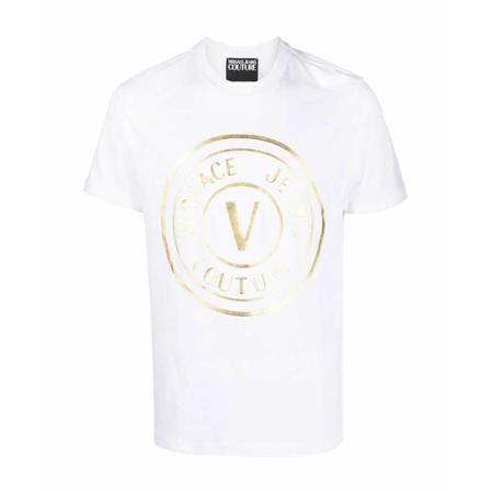 Versace Jeans Couture 72Gaht03Cj00Tg03 T-Shirt Hvid, Herre