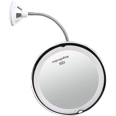 Fleksibel 20cm 10x Forstørrelsesspejl med LED-lys