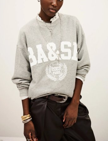 ba&sh Sweat Benjamin - Grey - 36