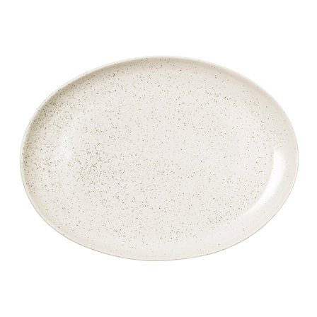 Broste Nordic Vanilla oval tallerken 35,5 x 26,5 cm | KitchenOne