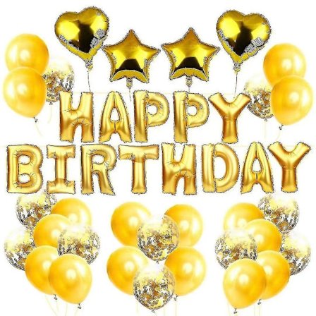 Roséguld Födelsedag Dekorationer Grattis På Födelsedagen Banner