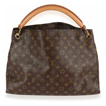 Louis Vuitton Vintage Shoulder Tas , Bruin , Dames , Maat: ONE Size Vintage Tassen
