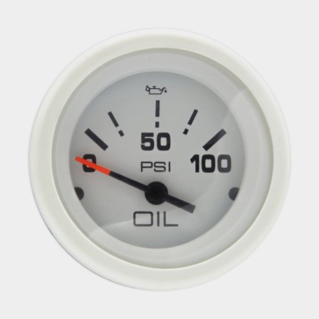 Oljetrycksmät 100psi W Domed