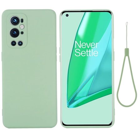 Matte Liquid OnePlus 9 Pro silikone cover - Grøn