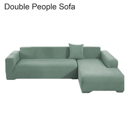 1 sæt sofabetræk Tykke ridsefast ensfarvet aftagelig sofabeskytter til hjemmet