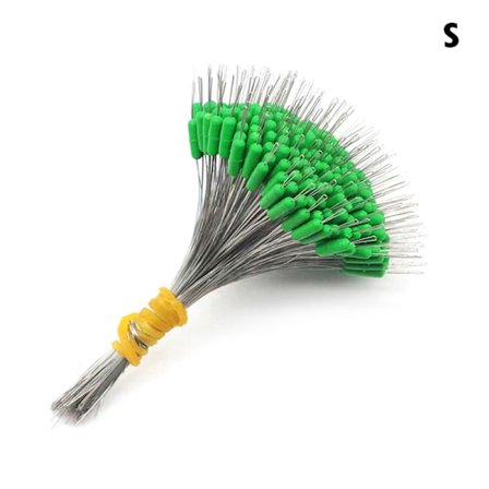 300 stk Fishing Bobber Oval Silicon Stopper Space Bean Connector